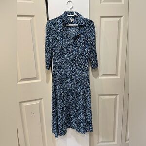Claudie Pierlot floral maxi dress size 6 (38 euro ) 3/4 sleeves